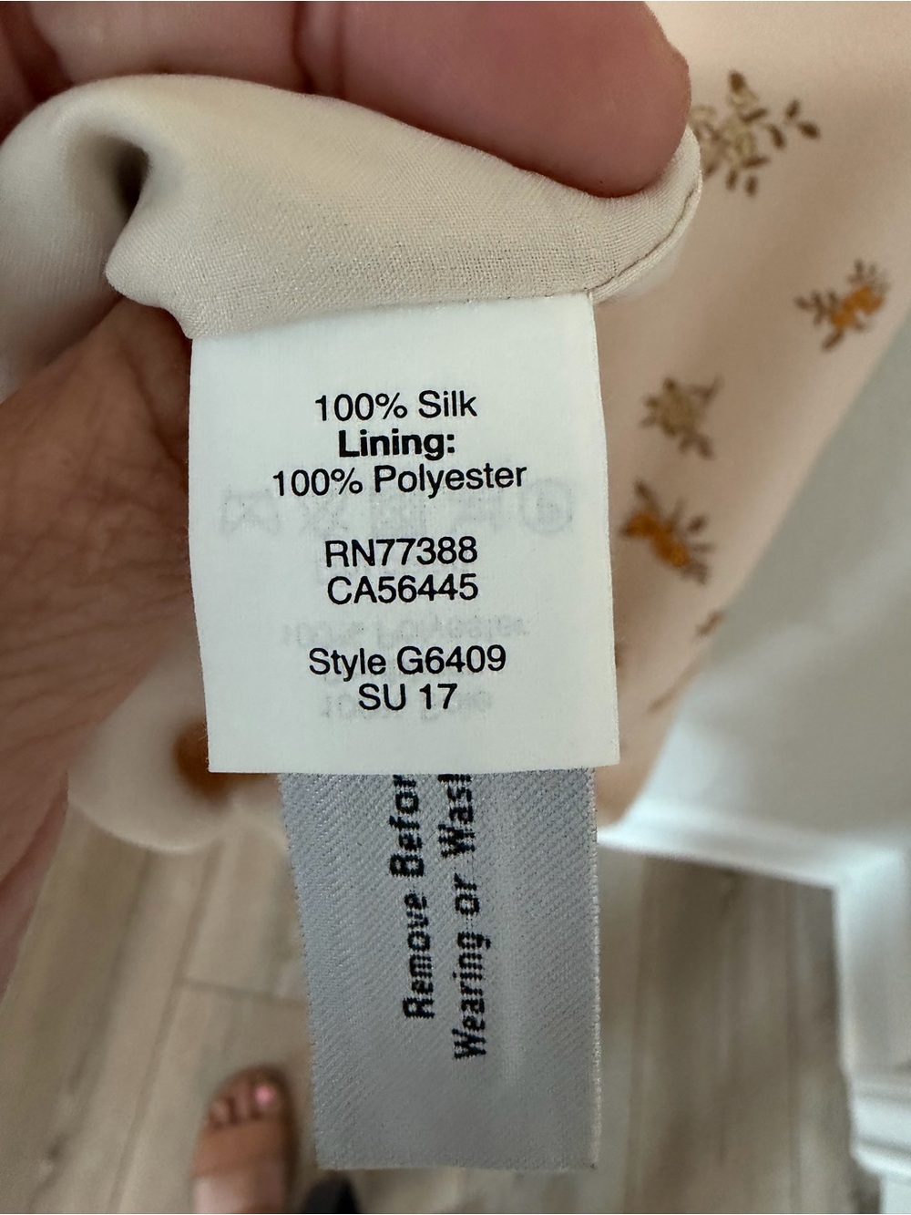 Madewell Silk Floral Wrap Midi Dress Size 2 Cream Short - Picture 10 of 11